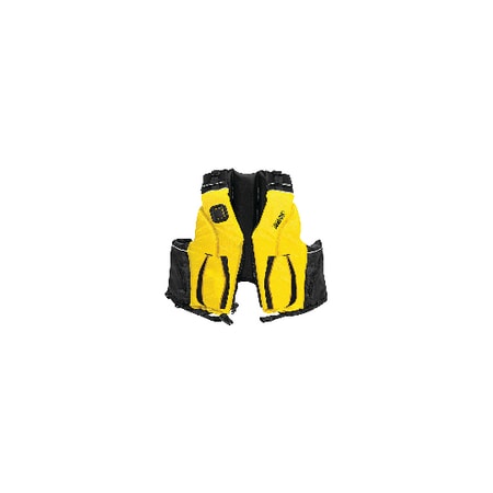 Seachoice 85973 Adult Dual Size Canoe/Kayak PFD; Yellow/Black; S/M 85973